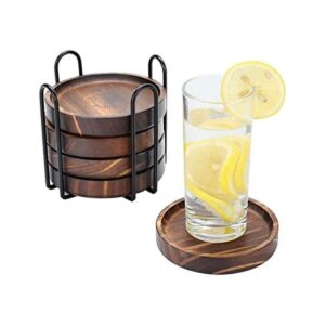 Posavasos de madera para bebidas juego de posavasos de
