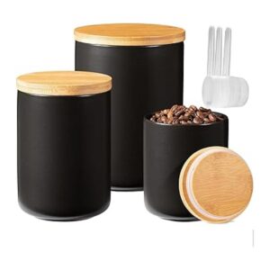 Recipientes de cocina con tapas de bambú juego de 3