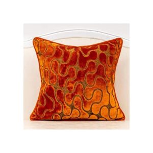 Yangest Funda de cojín de terciopelo geométrica cuadrada_1