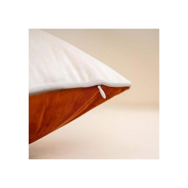 Yangest Funda de cojín de terciopelo con rayas doradas_4