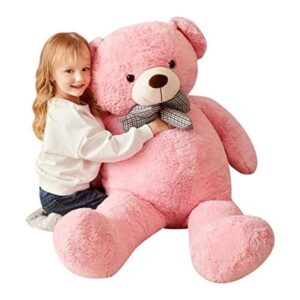 IKASA Peluche gigante de oso de peluche rosa 47 pulgadas_1