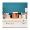 Yangest Funda bohemia de terciopelo a rayas para cojín con_5