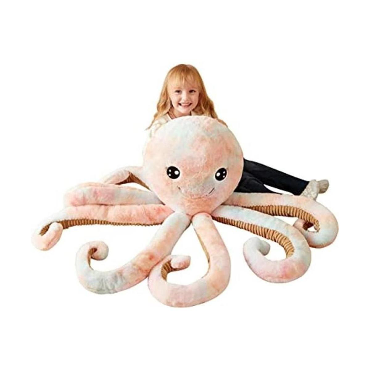 IKASA Juguete de peluche gigante de pulpo jumbo juguete