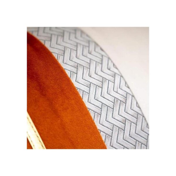 Yangest Funda de cojín de terciopelo con rayas doradas_3