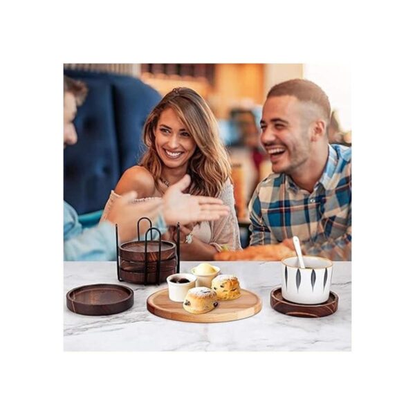 Posavasos de madera para bebidas juego de posavasos de