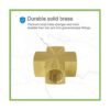 14 x 14 x 14 x 14 pulgadas NPT hembra rosca cruz_4
