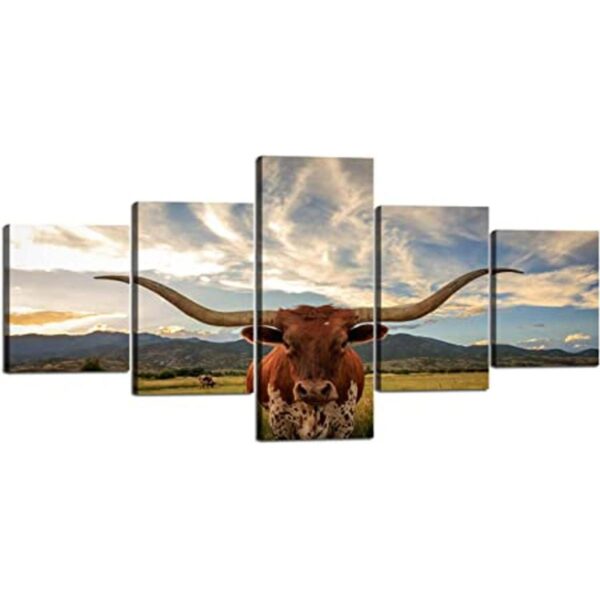 Obras de arte modernas de decoración de pared de cuerno_1