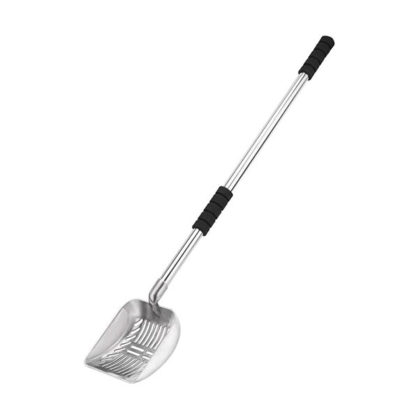 Yangbaga Cuchara de arena de metal para gatos con pala