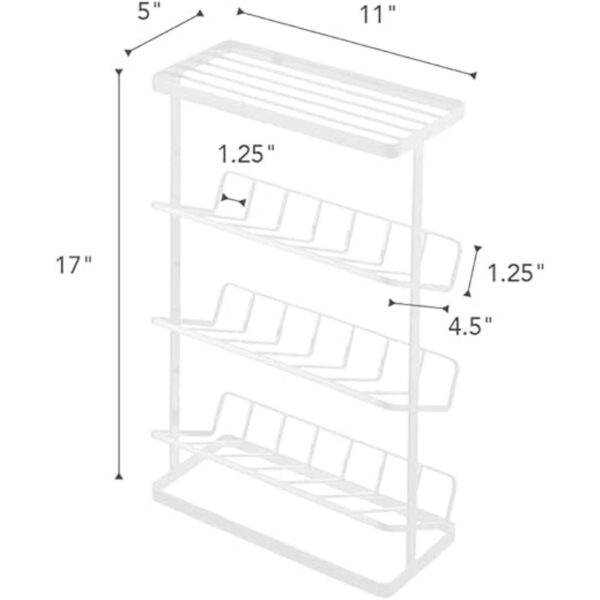 Yamazaki Home Dispensador organizador de baño de pie_6