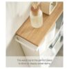 YAMAZAKI home Carrito de baño delgado con asa con ruedas_5