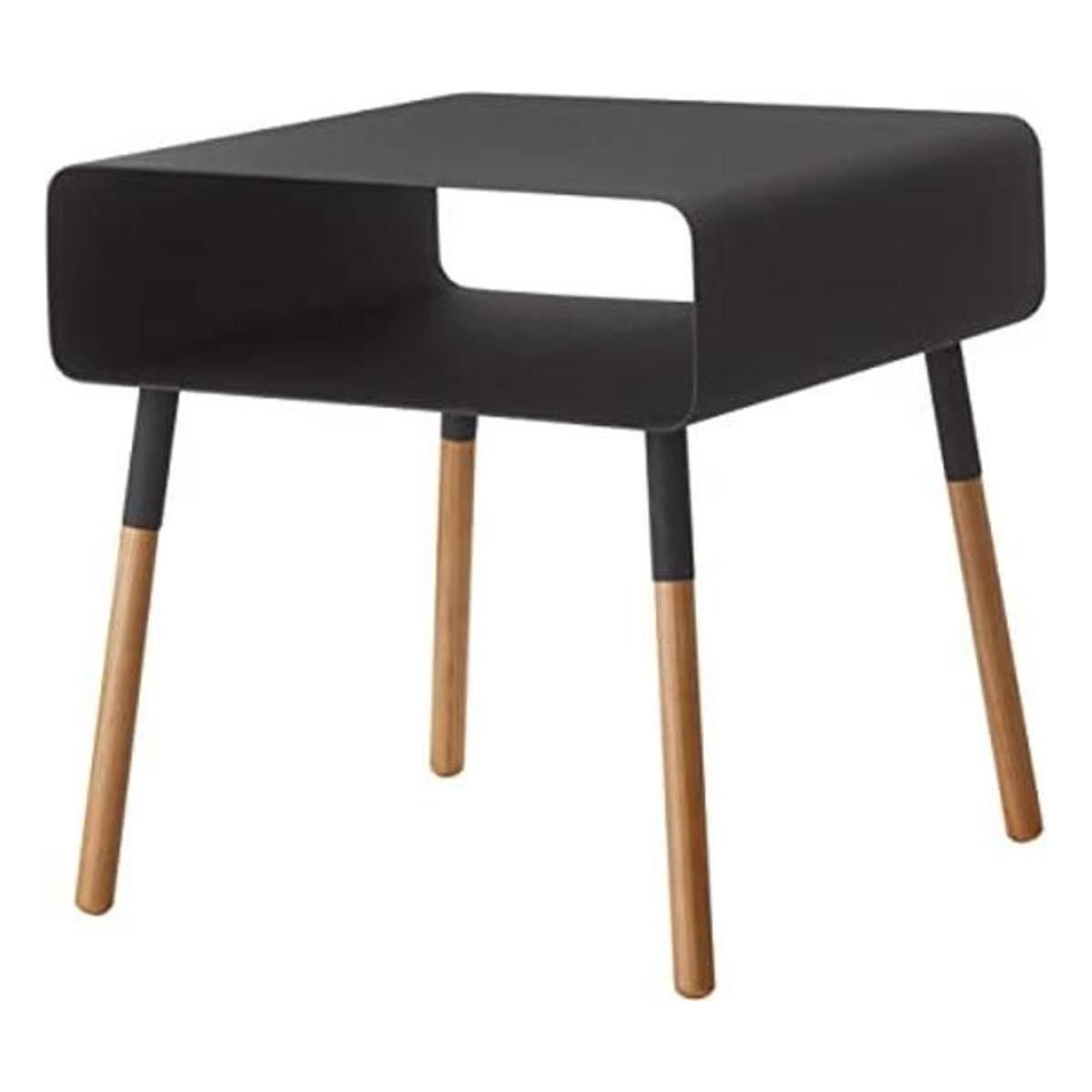 YAMAZAKI home 4230 Mesa auxiliar lisa con estante de