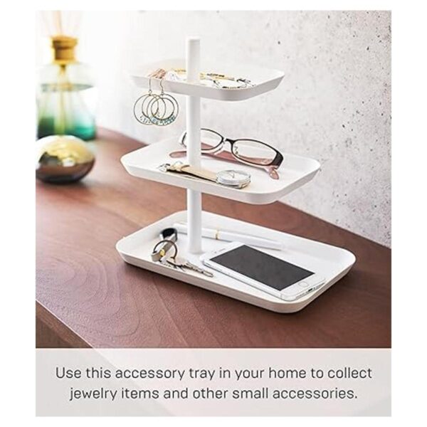 YAMAZAKI home 4724 Bandeja de accesorios de 3 niveles_2