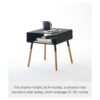 YAMAZAKI home 4230 Mesa auxiliar lisa con estante de_4