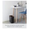 Yamazaki Home Bote de basura delgado talla única nogal_3
