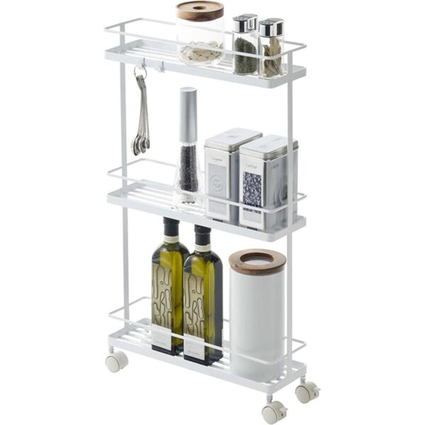 Yamazaki Carrito de almacenamiento con ruedas para la_1
