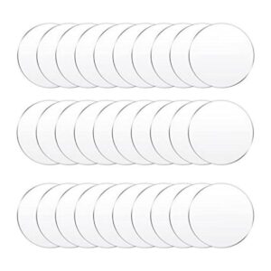 60 piezas de círculos acrílicos transparentes de 4
