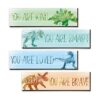 4 piezas de decoración de pared de dinosaurio recuerdos_1