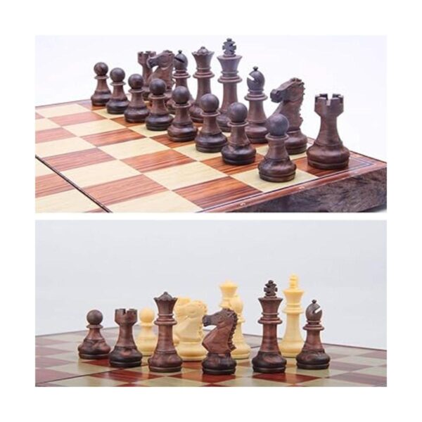 Juego de ajedrez magnético plegable 11.3 x 9.7 in juego_5