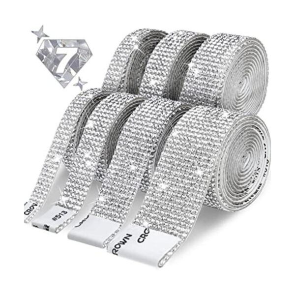 Cinta de diamantes de imitación 7 rollos de 7 yardas_1