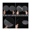 10 piezas de hoja circular de acrílico transparente disco