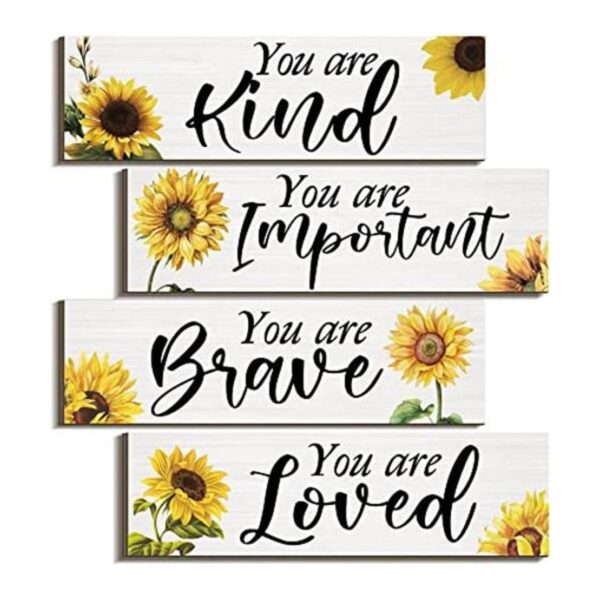 4 piezas de girasoles inspiradores para pared regalos de