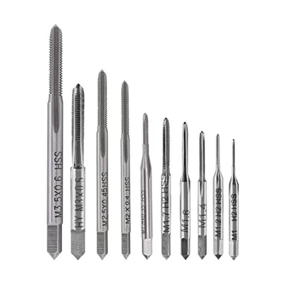 Yakamoz Juego de 10 brocas de micro grifos mini tornillos