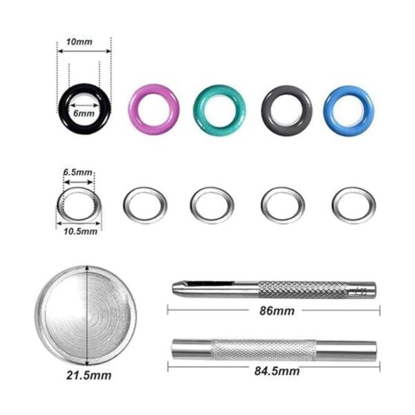 Yakamoz 300 Set 0.236 in 14 Pulgadas Multicolor Ojales de
