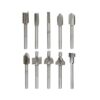 Yakamoz 10 piezas 18 Shank TitanioCoated Router Bit Set