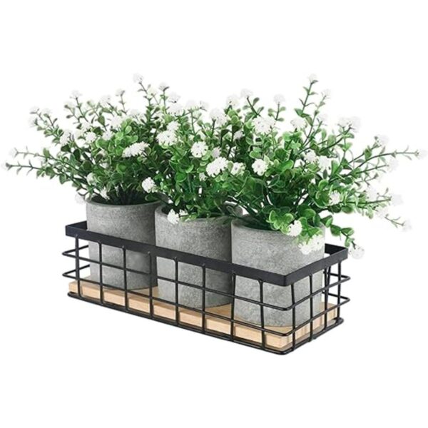 3 plantas artificiales en maceta para decoración del hogar_1