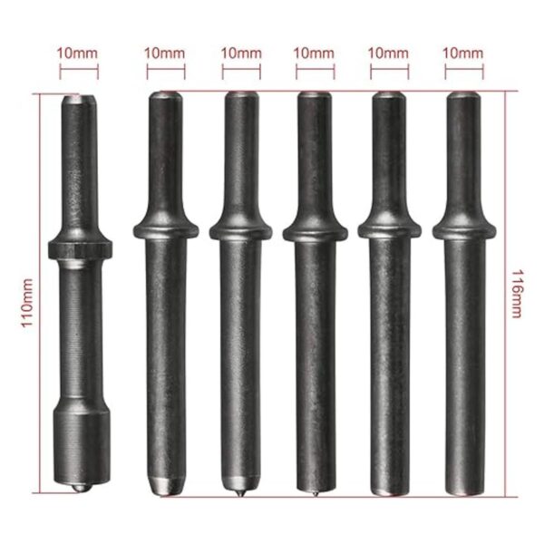 Juego de 7 brocas para martillo neumático 0.401 vástago de