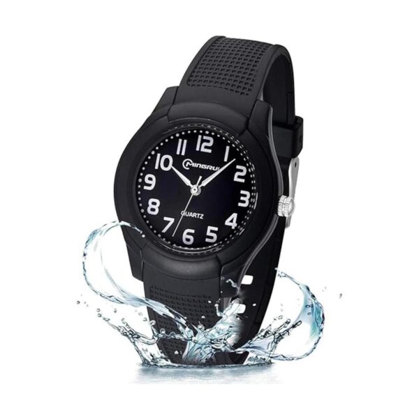 Kids Analog Watch for Girls Boys Waterproof Learning Time_1