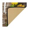 Alfombra de cocina de girasol para el suelo lavable_6