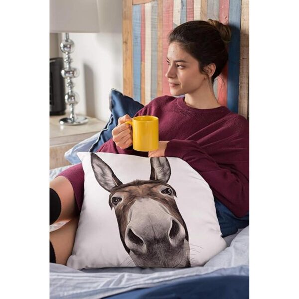 Farmhouse Donkey Fundas de almohada decorativas de 18 x
