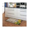 Alfombra de cocina de girasol para el suelo lavable_5