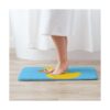 Alfombra de baño de goma azul pato de color amarillo
