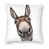 Farmhouse Donkey Fundas de almohada decorativas de 18 x