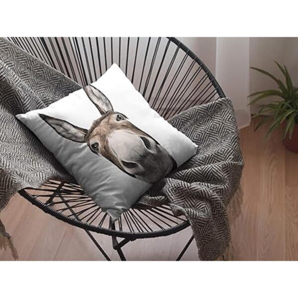 Farmhouse Donkey Fundas de almohada decorativas de 18 x