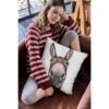 Farmhouse Donkey Fundas de almohada decorativas de 18 x