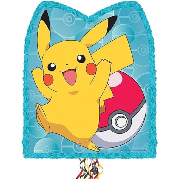 YA OTTA PINATA Pokemon Pikachu Piata de cuerda de 22 x 18_1