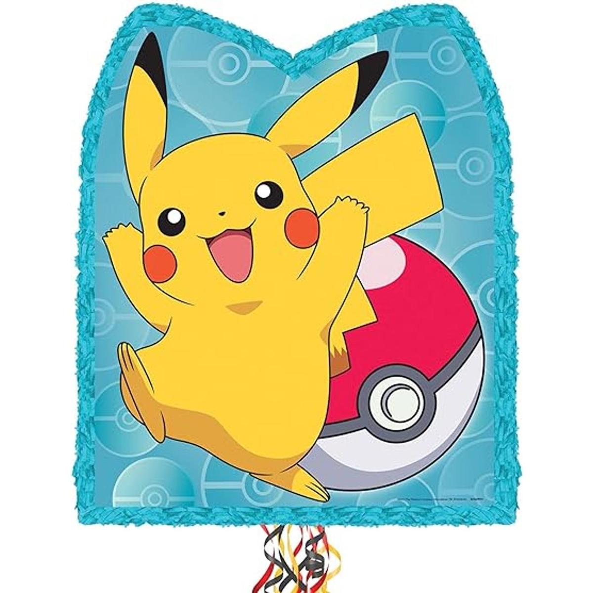 YA OTTA PINATA Pokemon Pikachu Piata de cuerda de 22 x 18