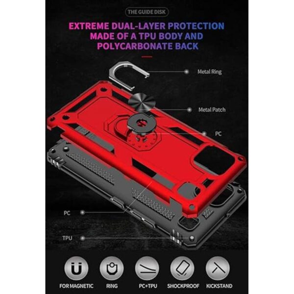 YZOK Funda compatible con LG K92 5G con protector de_5