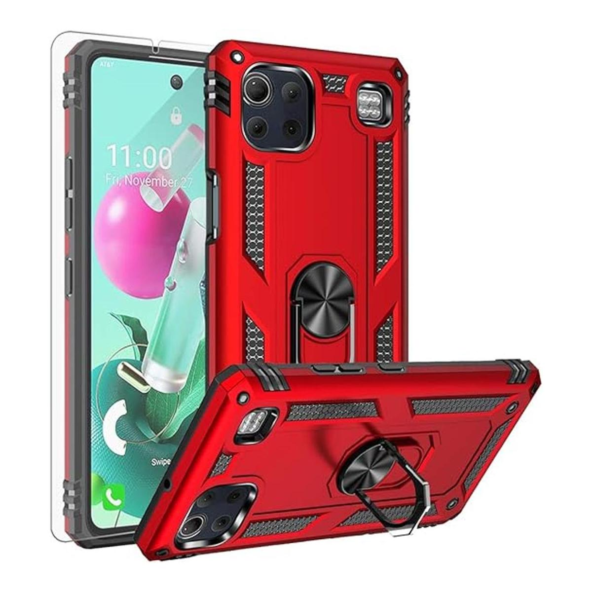 YZOK Funda compatible con LG K92 5G con protector de