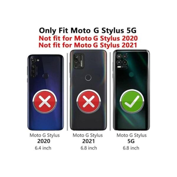 YZOK Funda compatible con Moto G Stylus 5G con protector_2