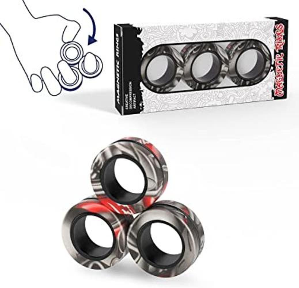 Juego de 3 anillos magnéticos para inquietos juguetes