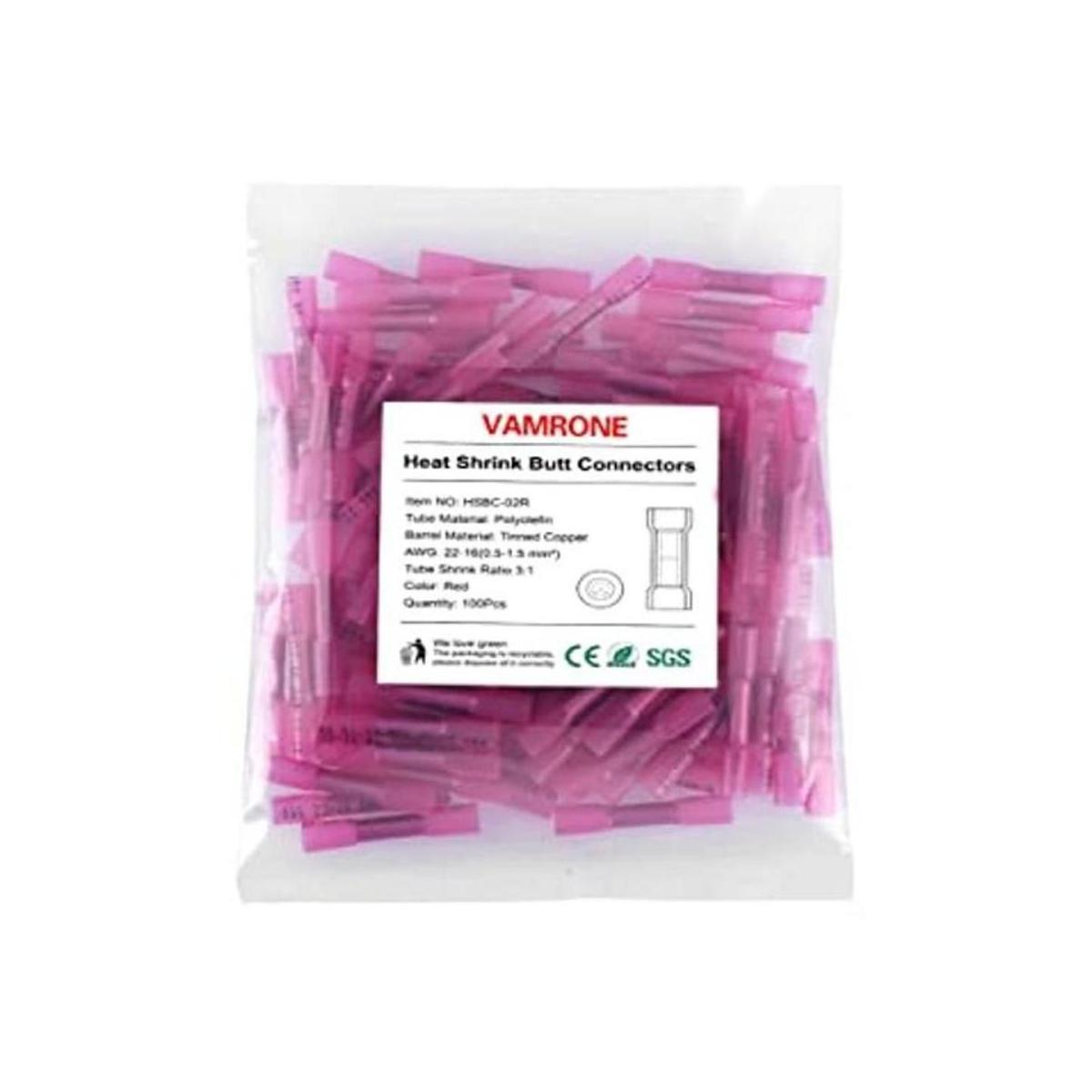 Conectores de cable termorretráctiles 100 piezas de 2216