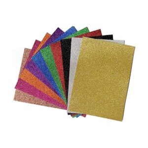 YZH Crafts Papel de cartulina con purpurina para_1