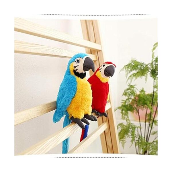 Peluche de loro guacamayo peluche de pájaro azul regalo_3