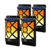 Luces solares de llama para exteriores impermeables