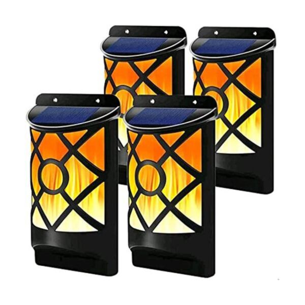 Luces solares de llama para exteriores impermeables