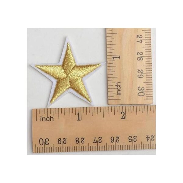 Paquete de 24 apliques de estrella para coser adhesivos_2